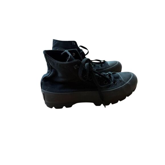 Converse All Star Womens All Black Chuck Taylor High Top Lugged Sneakers Size 7 - Picture 12 of 15